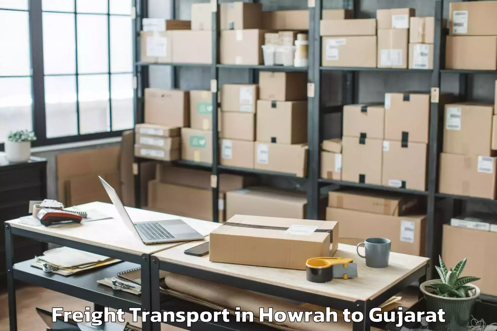 Quality Howrah to Lodhika Freight Transport